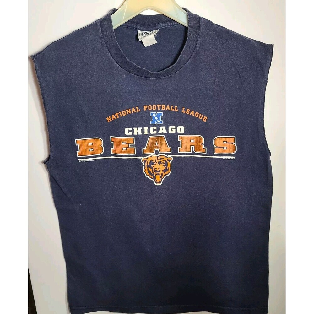 Vintage 90s LEE SPORT Chicago Bears NFL T Shirt Sz Medium  S/S Have Been Cut Off